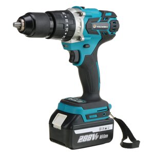 VIOLEWORKS 288VF 3 In 1 Cordless Electric Impact Drill Driver Brushless Driver Drill Hammer with EU Plug LED Working Lig