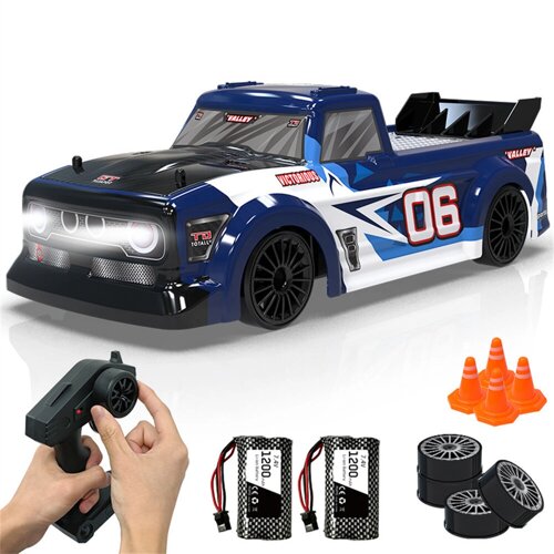 Volantex 78504-3 RTR Two Batteries 1/14 2.4G 4WD Drift RC Car LED Light High Speed On-Road Vehicles Models Toys