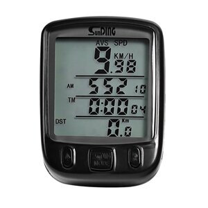 Waterproof LCD Display Cycling Bike Bicycle Computer Odometer Speedometer with Green Backlight bicycle computer bike