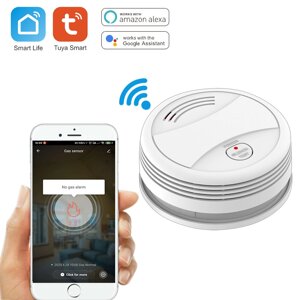 Wi-Fi Tuya Smart Smoke Датчик 80DB Сигнализация Пожарный детектор дыма Wi-Fi Противопожарная защита Домашняя охранная си