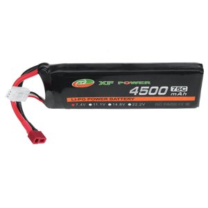 XF POWER 7,4 в 4500 мач 75C 2S lipo батарея разъем T deans для RC авто