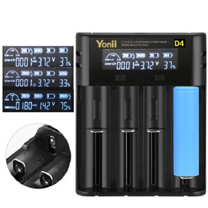 Yonii D4 Зарядное устройство USB с четырьмя слотами Литий Батарея Многофункциональное интеллектуальное зарядное устройст
