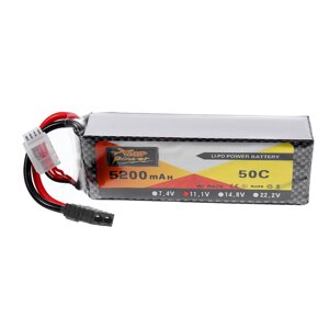 ZOP Power 11.1V 5200mah 50C 3S Lipo Батарея TRX Штекер для Wltoys 1/8 RC Авто