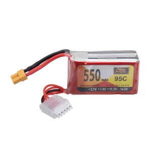 ZOP POWER 14,8 в 550 мач 95C 4S lipo батарея XT30 штекер для RC дрон