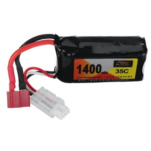 ZOP Power 7.4V 1400mAh 35C 2S LiPo Батарея T Deans Plug для RC Авто