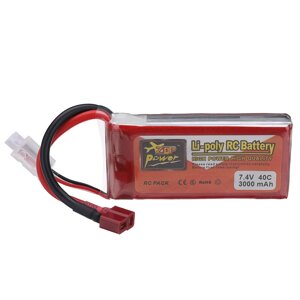 ZOP POWER 7.4V 3000mah 40C 2S lipo батарея T deans plug для RC дрон