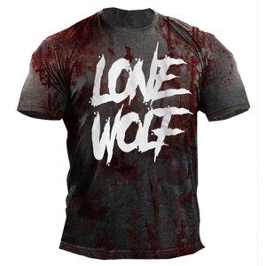 Мужская футболка «Одинокий волк»