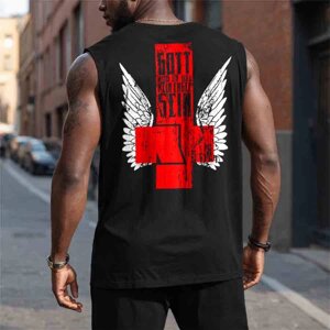 Мужская повседневная майка Rammstein Rock Band Wings Vest