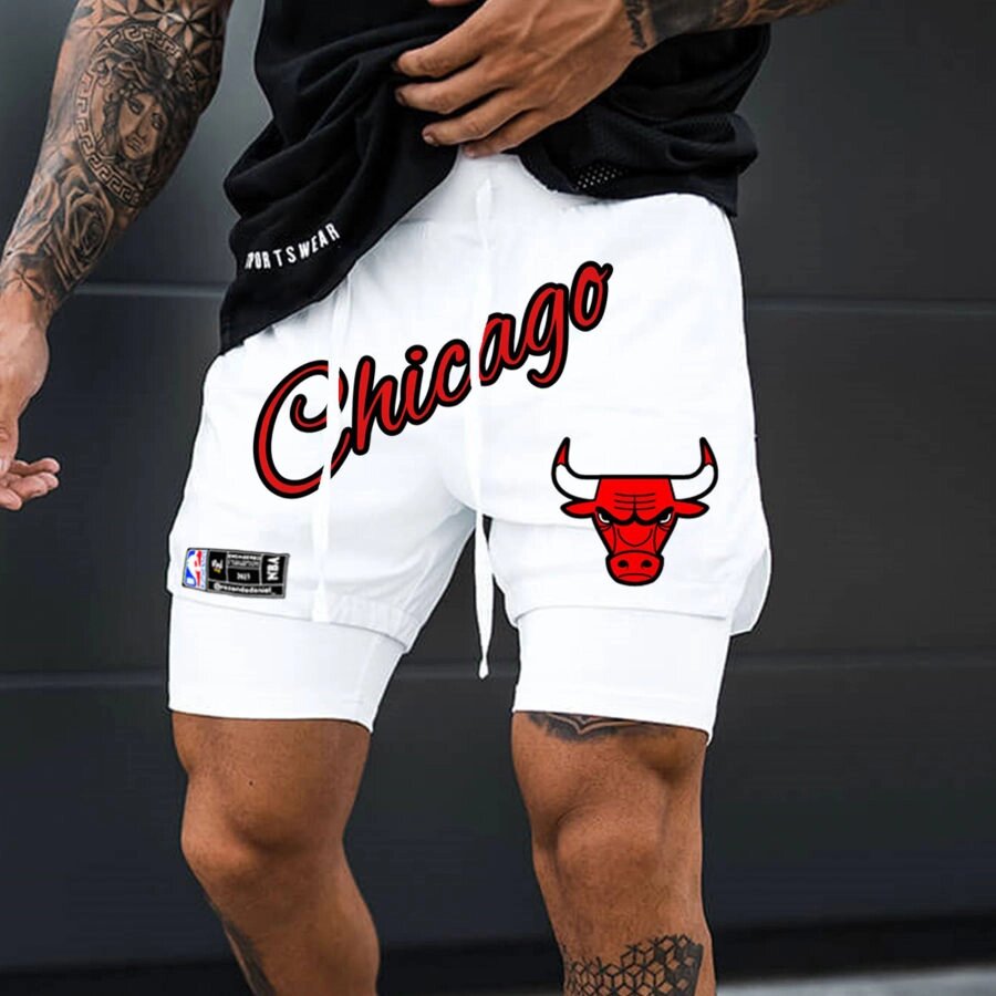 Мужские сетчатые спортивные шорты Chicago Bulls NBA Team - преимущества