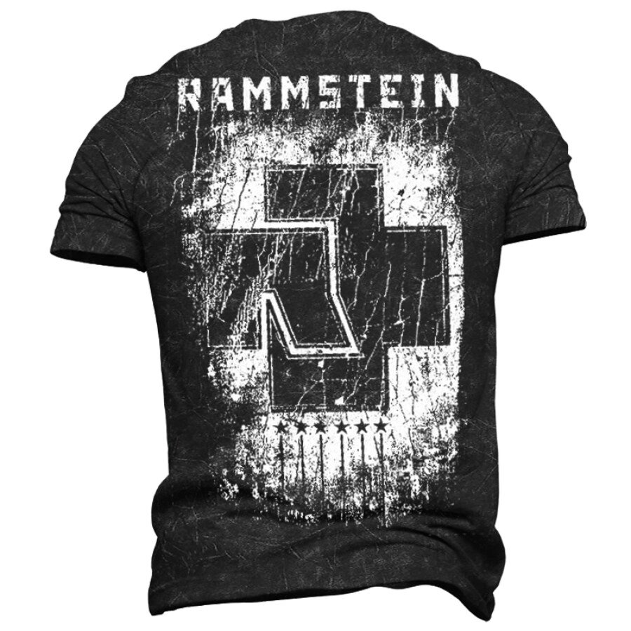 Мужская футболка Rammstein Vintage с короткими рукавами - сравнение