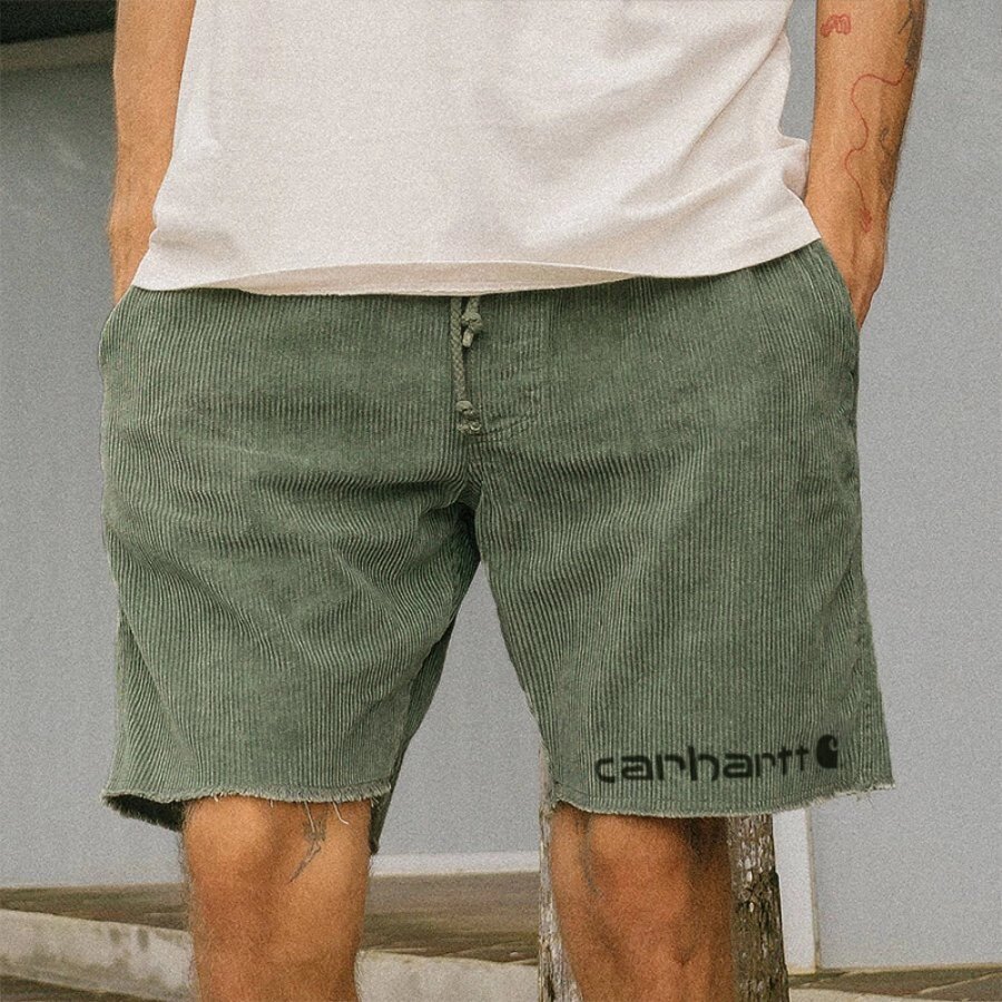 Вельветовые шорты унисекс &#039;Carhartt&#039; - описание