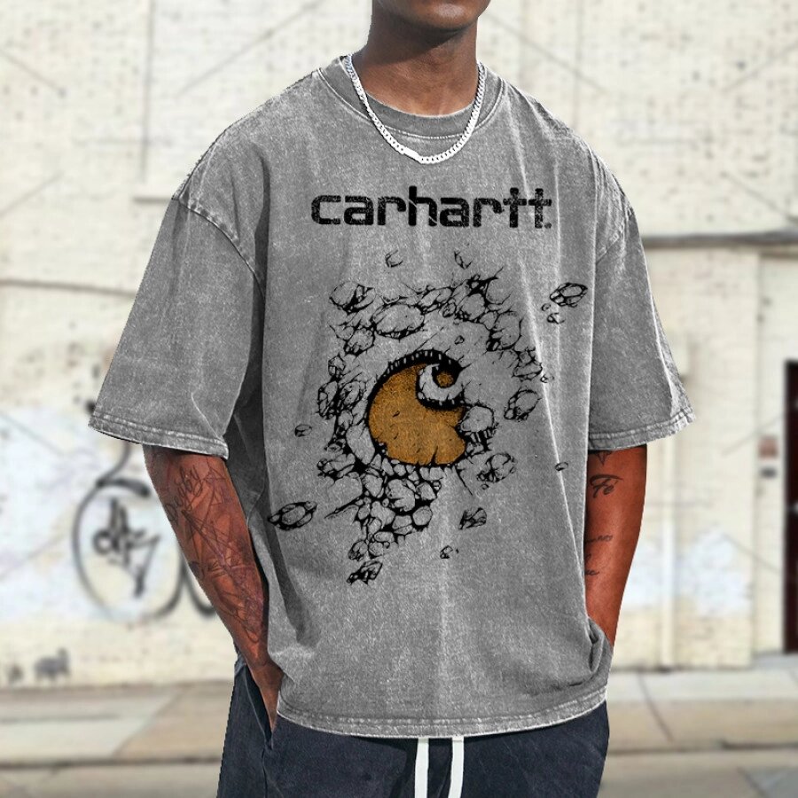 Мужская футболка Carhartt Oversize с винтажным принтом - сравнение