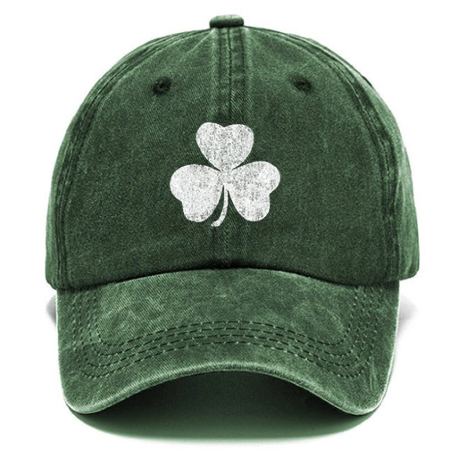 На День Святого Патрика Lucky You Shamrock хлопчатобумажная шляпа от солнца винтажная уличная повседневная кепка - интернет магазин