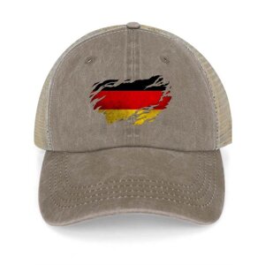 Винтажный немецкий флаг из хлопчатобумажной сетки с солнцезащитной шляпой