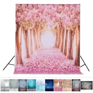 1.5 * 3m / 4.9 * 9.8ft Video Studio Photo Backdrop Background Цифровой печатный синий классический стенный деревянный шаблон для подростка Взрослый детский детский портрет Фотография