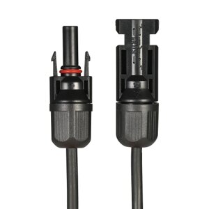 1 Pair Feet Black + 10 Feet Red 10AWG Соединительный кабель для панели солнечных батарей с разъемом MC4 для женщин и мужчин