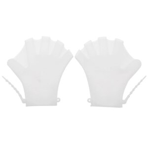 1 Пара плавательных перчаток с перепонками для фитнеса, водонепроницаемые тренировочные перчатки, силиконовые перчатки для плавания, дайвинга, тренировочные рукавицы для плавания