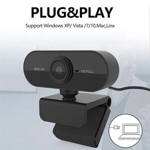 1080P 2MP HD Веб-камера 30 кадров в секунду Камера Шумоподавляющий микрофон Веб-камера HD Портативный компьютер Камера USB Plug & Play для ноутбука Настольный ТВ-бокс