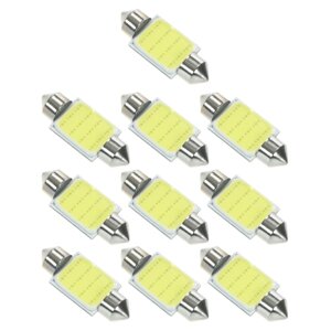 10Pcs Festoon 36/39 / 41mm C5W COB LED Белый интерьер SMD-лампа Автомобильный источник света Купольная лампа для чтения