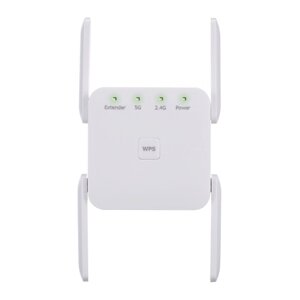 1200 Мбит / с 2,4G 5G Двухчастотный повторитель WiFi WiFi Extender Беспроводной усилитель сигнала Белый для домашнего офиса Использование США Plug