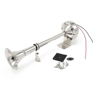 12V одиночный звуковой сигнал для морской лодки на лодке Air Horn 125dB Электрический воздушный звуковой сигнал для автомобильного грузовика на лодке