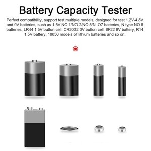 168 PRO Цифровой дисплей Универсальный тестер батареи Портативный индикатор емкости батареи