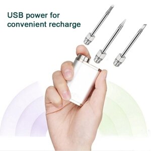 1W-75W Открытый Портативный Электрический Паяльник USB Аккумуляторная Беспроводная Сварка Припой Комплект Паяльника Мини Ручной Сменные Наконечники Паяльник