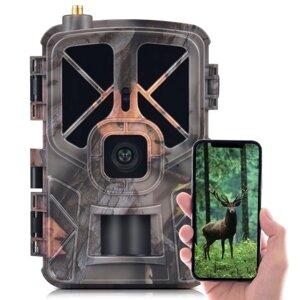 2,4-дюймовый цветной TFT-экран 4G/LTE Охотничья камера Беспроводная 30-мегапиксельная камера для охоты и игр Уличная инфракрасная камера ночного видения для наблюдения за животными на ферме