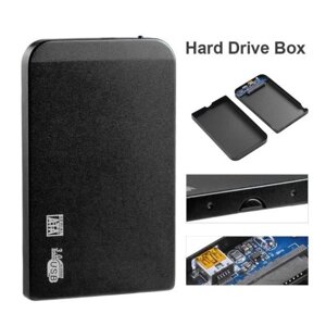 2.5In USB3.0 SATA SSD HDD hard drive box 5gbps 3TB USB3.0 SATA portable hard drive box (черный)