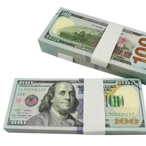 20 шт. Уп. USD Бумажный бар Атмосфера Реквизит Деньги $ 100 (2)