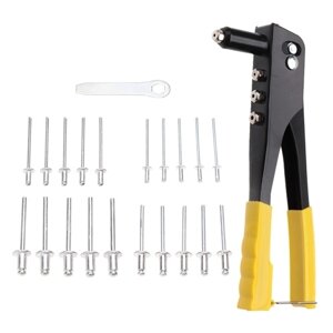 200Pcs Heavy Duty Riveter Set Hand 2.4 / 3.2 / 4.0 / 4.8mm Rivet G-un Kit Set Алюминиевые заклепки Ассортиментный инструмент для автомобиля P-lastic из металла и кожи