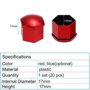 20Шт универсальные 17мм колпачковые гайки колпачковые гайки крышки винт протектор