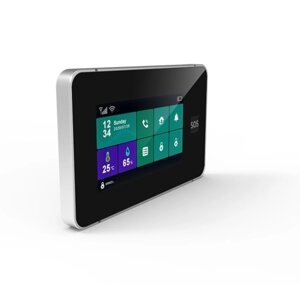 2G/WiFi GSM Tuya Беспроводная домашняя сигнализация 4,3-дюймовый сенсорный экран с сенсорным экраном Панель сигнализации SOS Противоугонная сигнализация Беспроводная система сигнализации температуры и влажности для