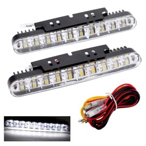 2pcs 30LED автомобильная Дневная Ходовая Лампа DRL дневного света с указателями сигнальных ламп поворота