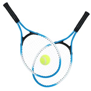 2Pcs Теннисные ракетки для теннисных ракет с теннисным тентом с 1 теннисной мячиком и сумкой для багажа