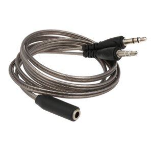 3,5 мм аудио Y-разветвительный кабель 1 гнездо на 2 штекера конвертер наушников микрофон шнур адаптер для наушников к настольному портативному ПК