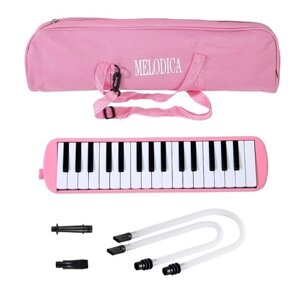 32-клавишная клавиатура Melodica Air Piano с мягкой выдувной трубкой, насадками для выдувания, духовые инструменты Melodica с сумкой для переноски