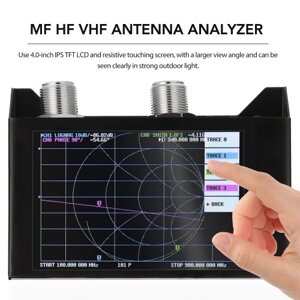 4,0-дюймовый сенсорный экран, векторный сетевой анализатор 3G, антенный анализатор SAA-2N, коротковолновый HF VHF с железным корпусом