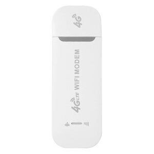 4G LTE WiFi-модем 150 Мбит / с Портативный WiFi USB-ключ Wi-Fi с точкой доступа Wi-Fi для Европы, Азии и Африки (белый)