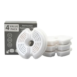 4PCS Pet Fountain Filter Губка Замена Pet Пенный фильтр для фонтана