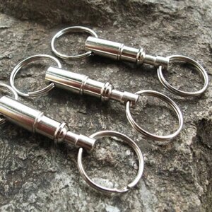 5pcs премиум быстрый релиз Pull помимо основных съемных удобный брелок съемный Keychain аксессуар с двумя кольцами Сплит