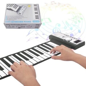 61 клавиша Roll Up Piano Keyboard Портативный мягкий силиконовый электронный рояль