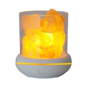 7 Цветов светодиодная соляная лампа гималайская соляная каменная ночная лампа диффузор для ароматерапии