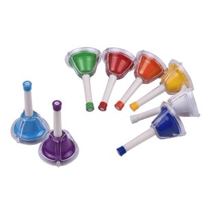 8 Примечание Диатонический металлический колокол Красочный колокол ручной перкуссии Набор колоколов Музыкальная игрушка для детей Дети для музыкального обучения