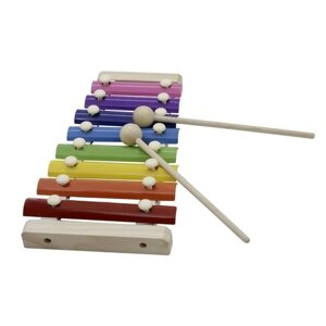 8-примечание Красочный ксилофон-колокольчик с деревянными молоточками Перкуссия Музыкальный инструмент Игрушка подарок для детей