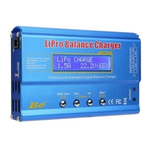 80W 6A Lipo Battery Balance Charger Разрядник для LiPo, Li-ion, Li-Fe, LiHV аккумуляторов (1-6S), NiMH, NiCd (1-15S), Rc Hobby Battery Balance Charger