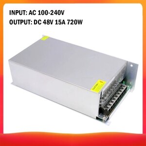 AC 100-240V к DC 48V 15A 720W Трансформатор напряжения Регулируемое переключение