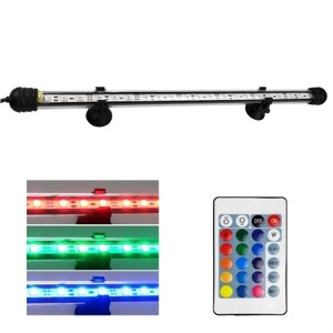 AC110-240V 4.2W 21 LED RGB погружная аквариумная лампа