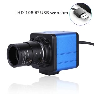 Aibecy 1080P HD камера Компьютерная камера Веб-камера 2 мегапикселя 5-кратный оптический зум 155-градусный широкий обзор Ручная фокусировка Компенсация автоматической экспозиции с микрофоном USB Plug Play для