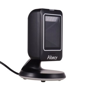 Aibecy MP6300Y 1D / 2D / QR Всенаправленный сканер штрих-кода USB Проводной считыватель штрих-кода CMOS Image Hand-Free для супермаркета Книжный магазин Розничная больница